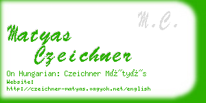 matyas czeichner business card